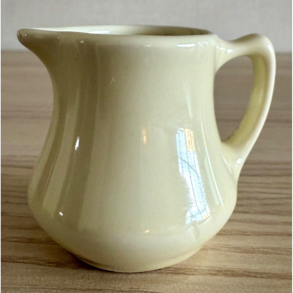 Vintage Hall USA Bone White Pitcher Creamer 2.5" Syrup Individual Restaurant